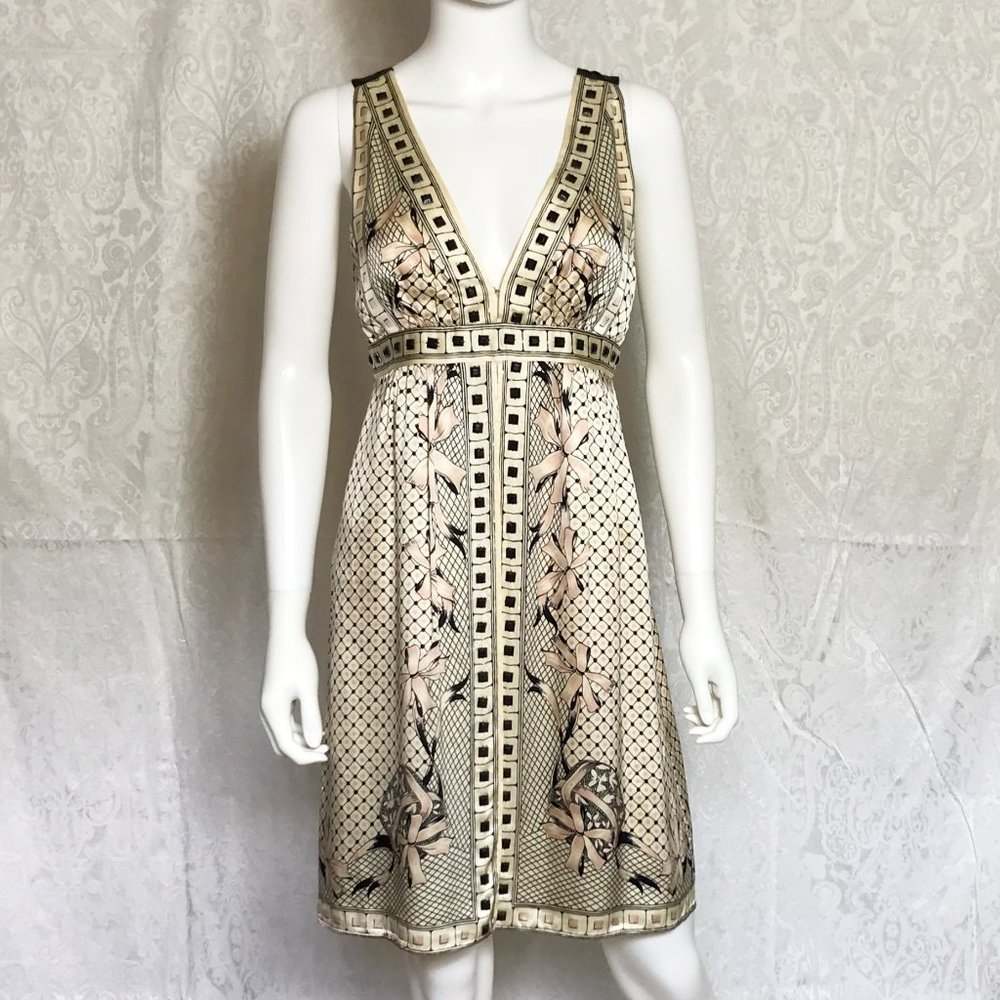 Nanette Lepore Silk Dress with Beaded Detais